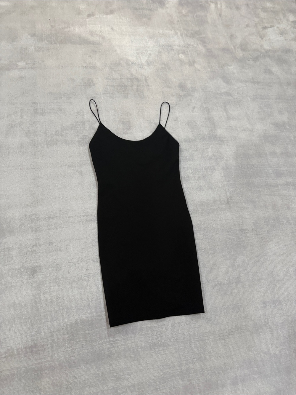 Alice + Olivia Black Spaghetti Strap Mini Dress